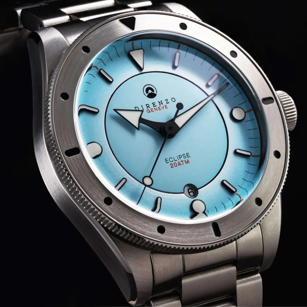 Direnzo DRZ03 Eclipse V2 Aqua&nbsp;Blue - Swiss&nbsp;Made