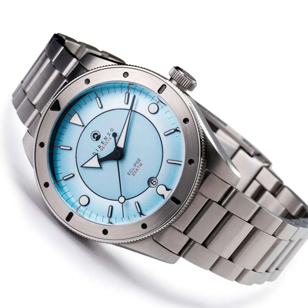 Direnzo DRZ03 Eclipse V2 Aqua&nbsp;Blue - Swiss&nbsp;Made
