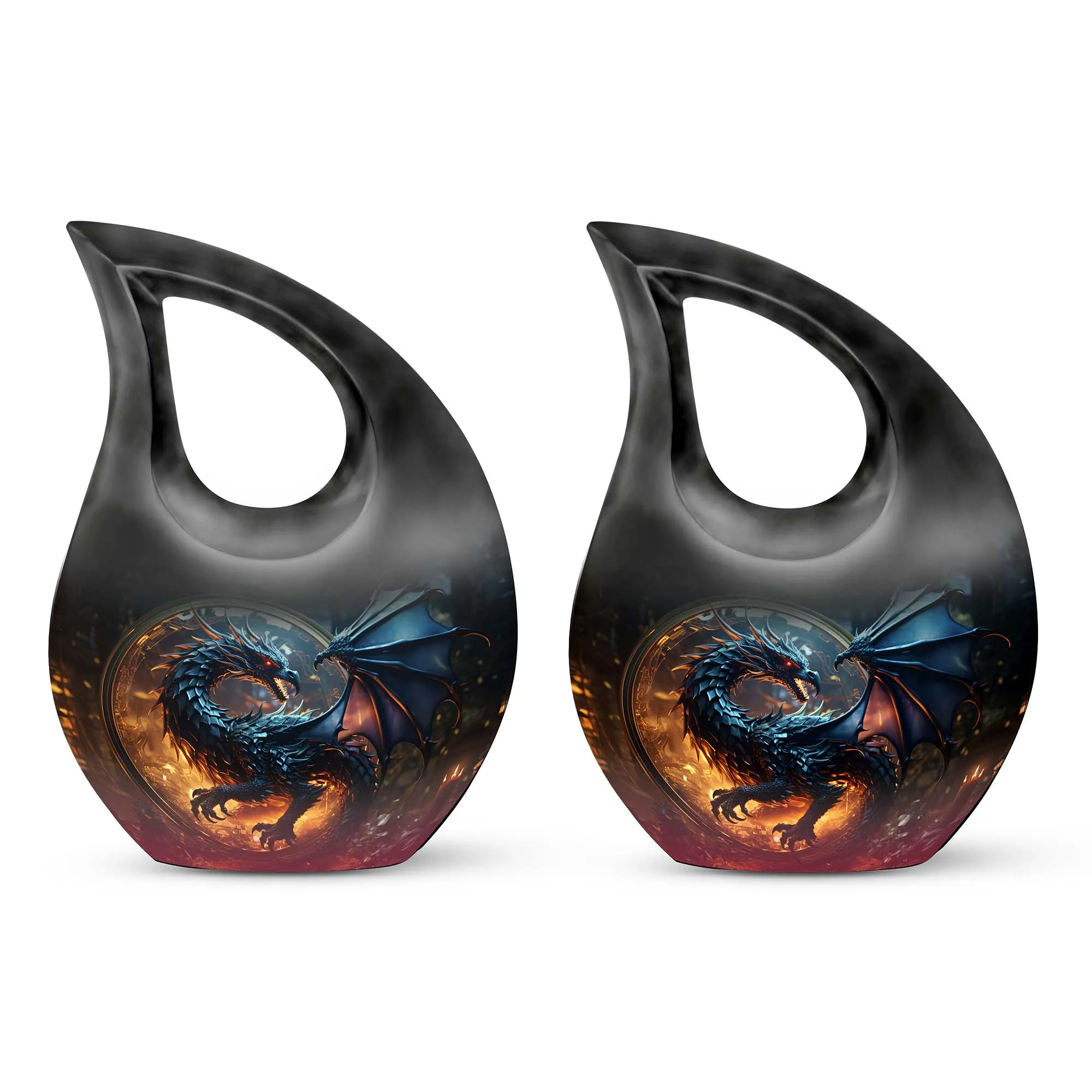 Dragon Enchanted Globe - Dragon Urns Funeral Large Cremation Urns