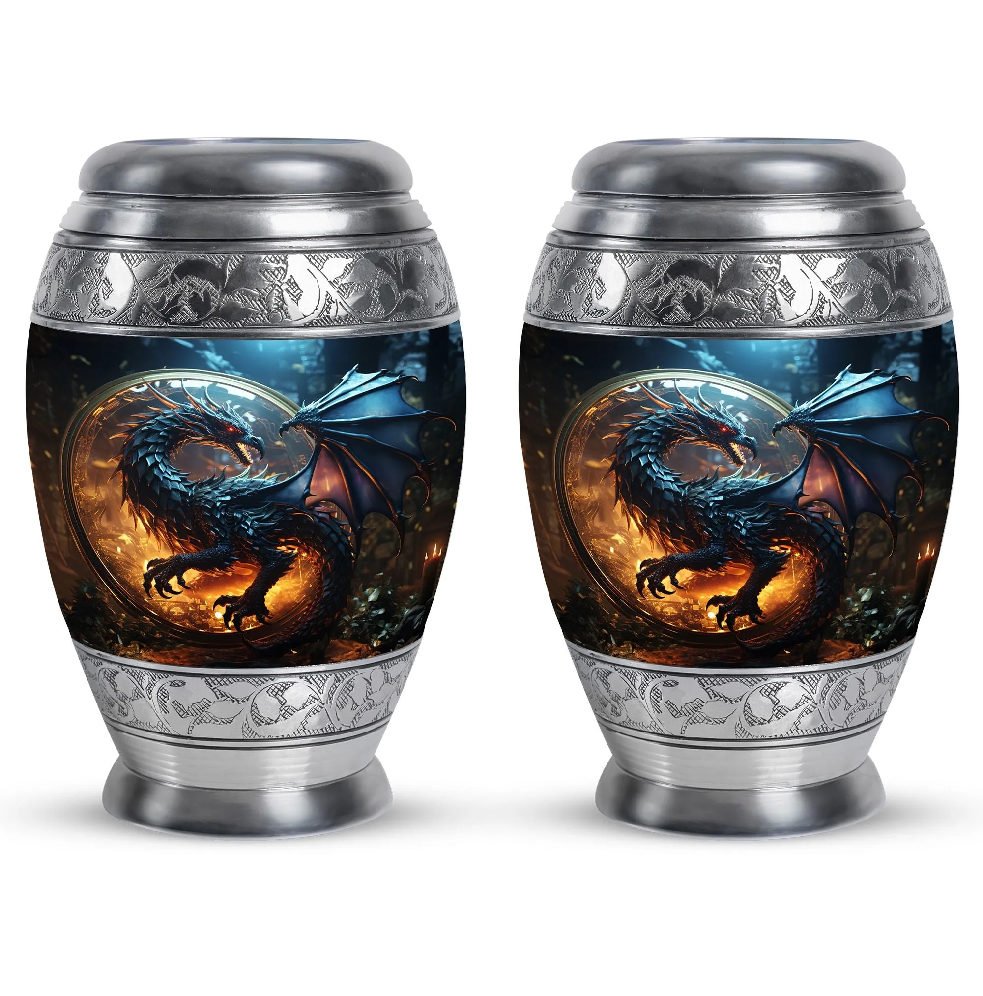 Dragon Enchanted Globe - Dragon Urns Funeral Large Cremation Urns