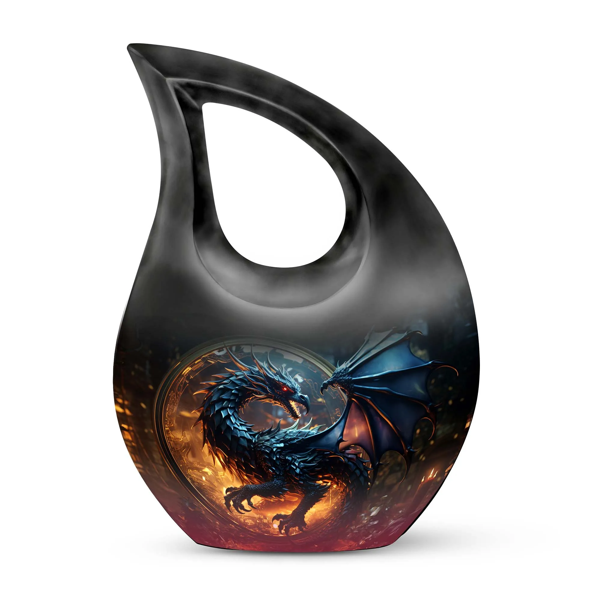 Dragon Enchanted Globe - Dragon Urns Funeral Large Cremation Urns