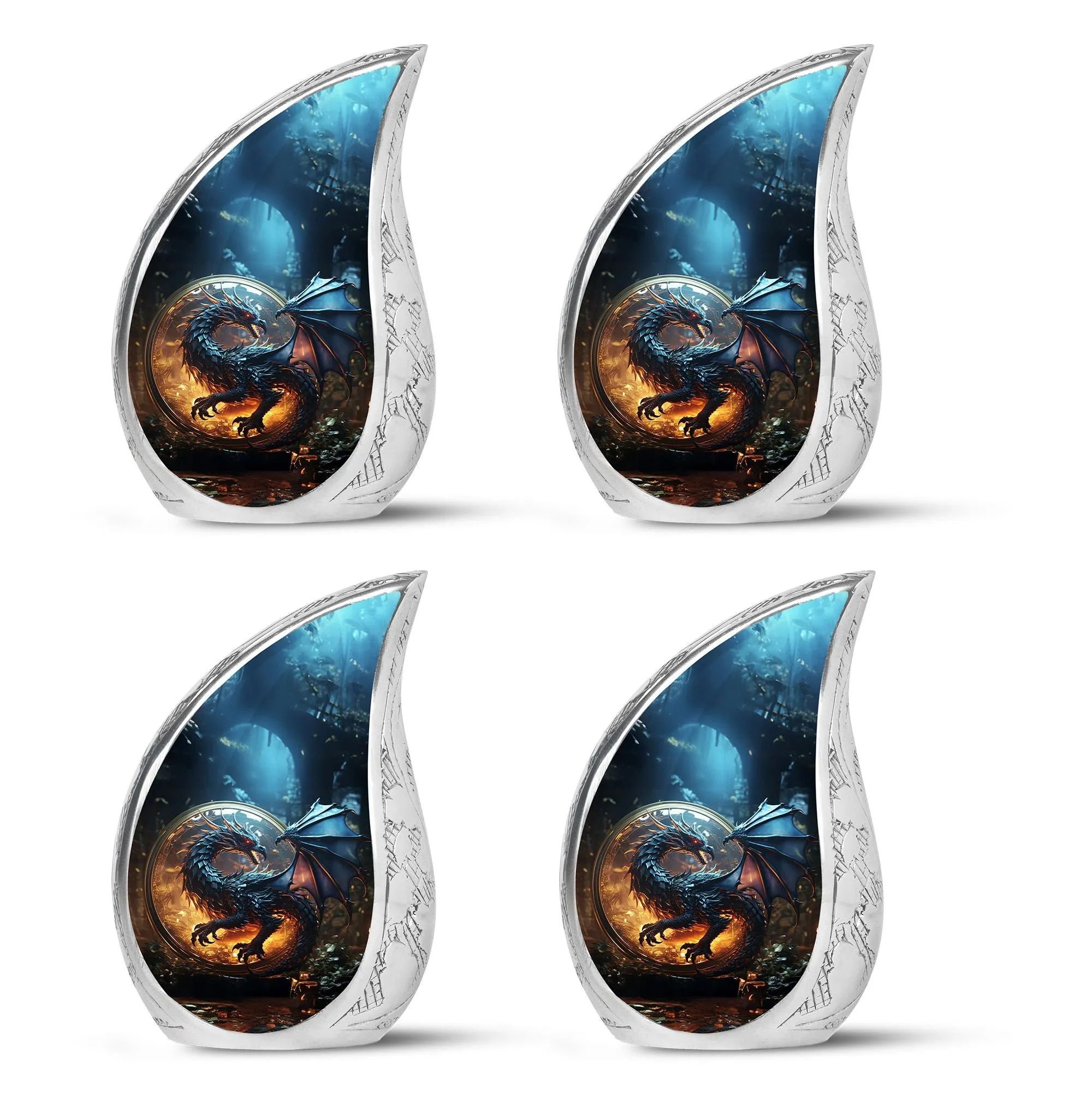 Dragon Enchanted Globe - Dragon Urns Funeral Large Cremation Urns