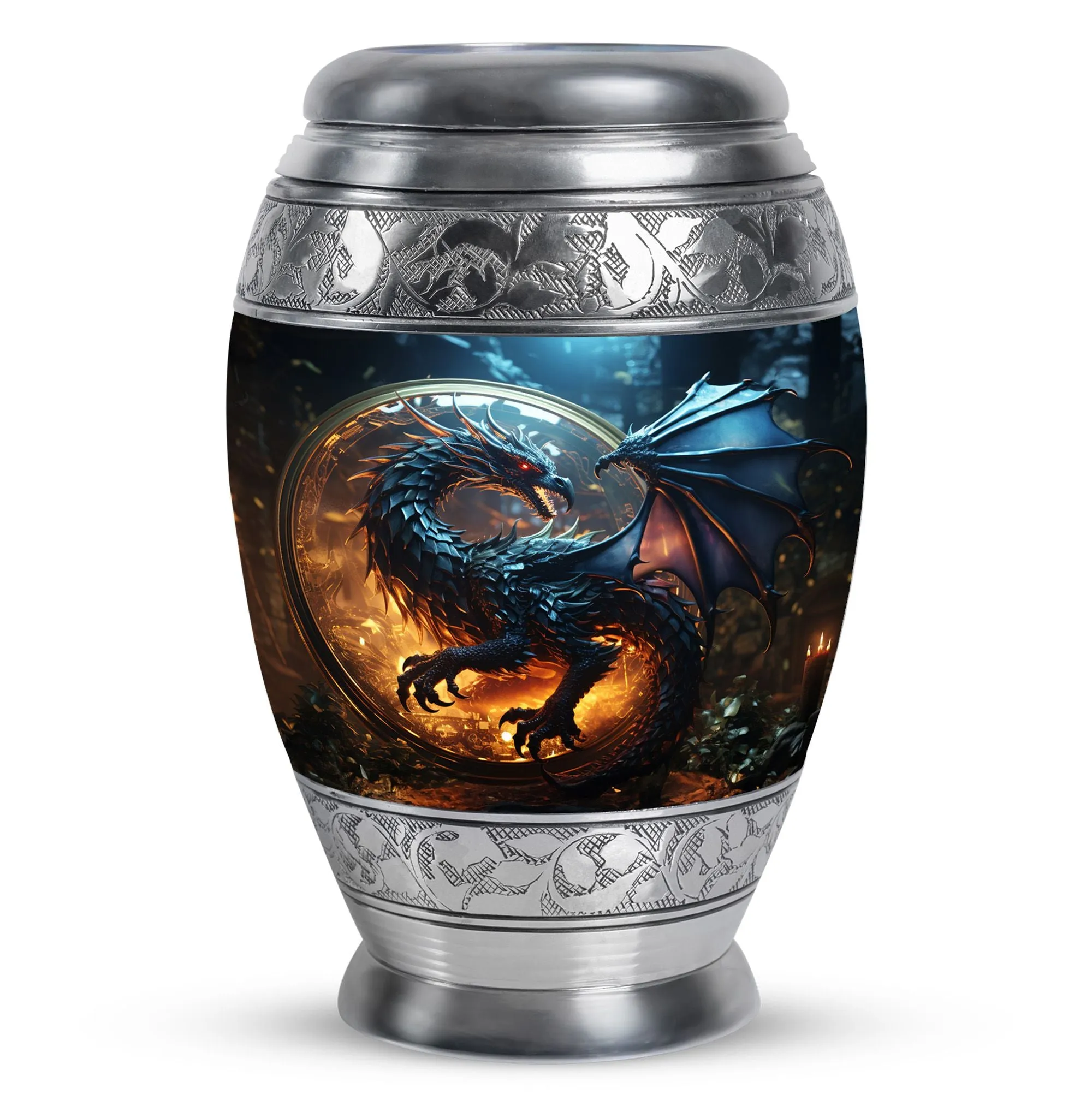 Dragon Enchanted Globe - Dragon Urns Funeral Large Cremation Urns