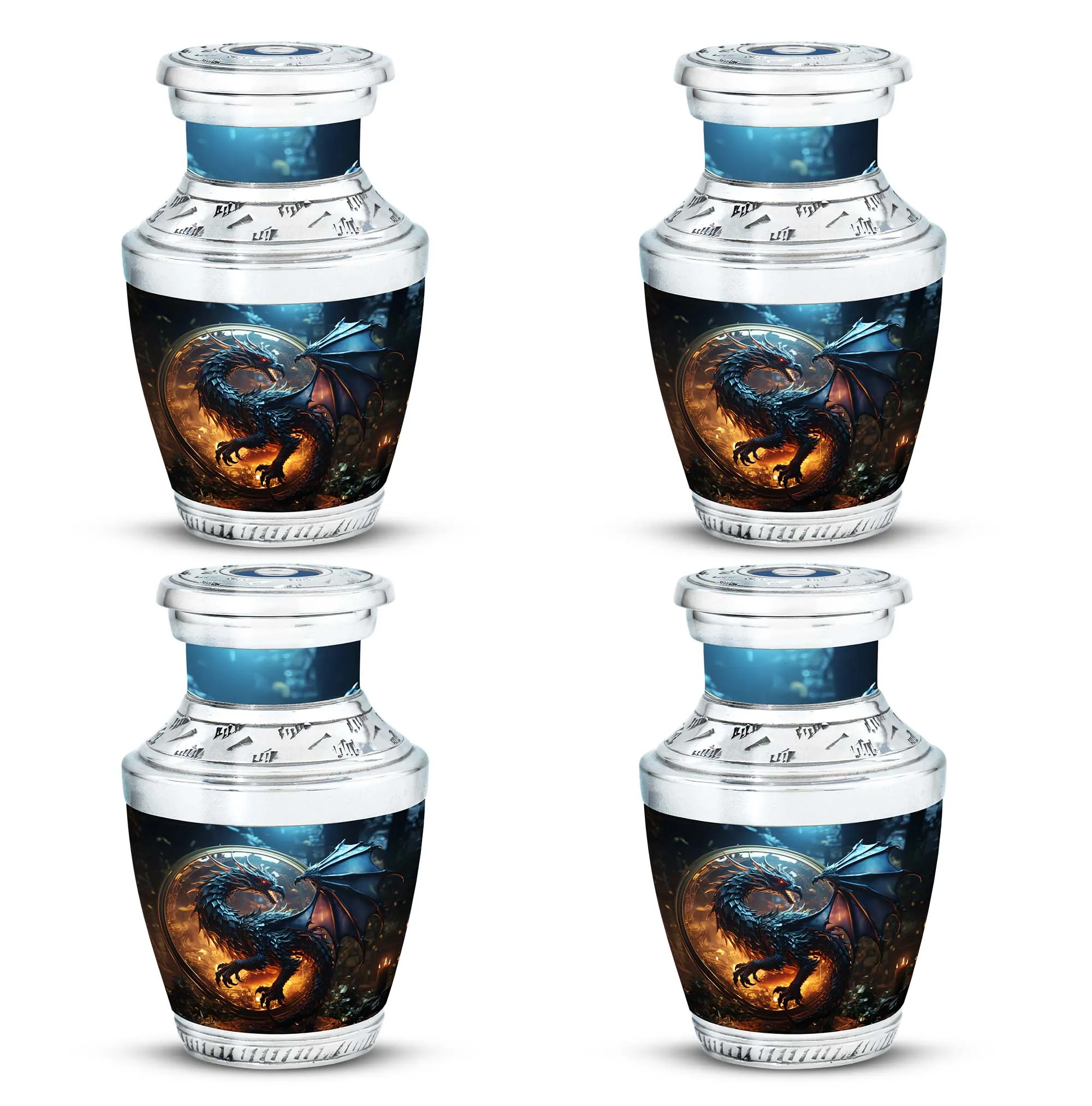 Dragon Enchanted Globe - Dragon Urns Funeral Large Cremation Urns