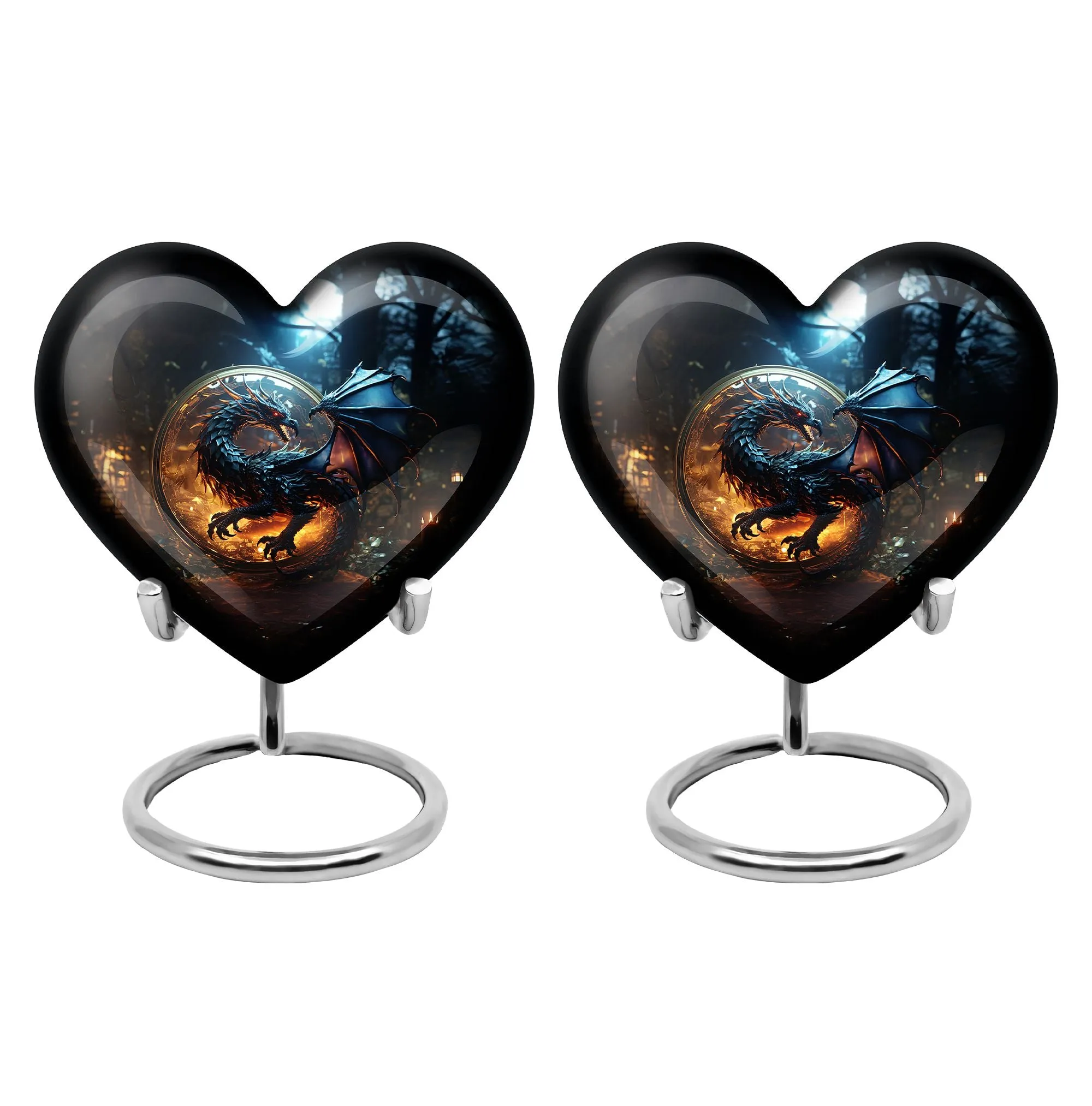 Dragon Enchanted Globe - Dragon Urns Funeral Large Cremation Urns