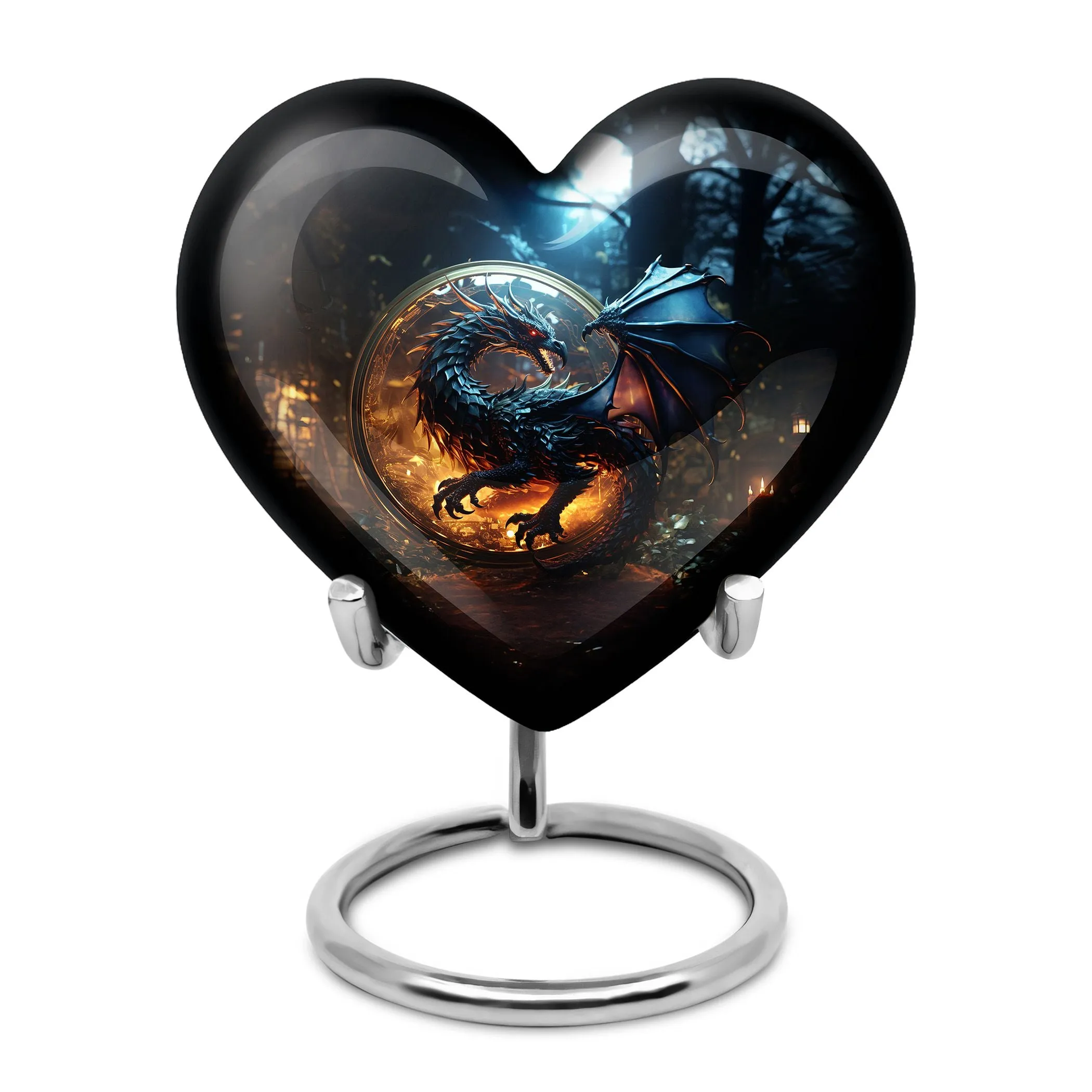 Dragon Enchanted Globe - Dragon Urns Funeral Large Cremation Urns