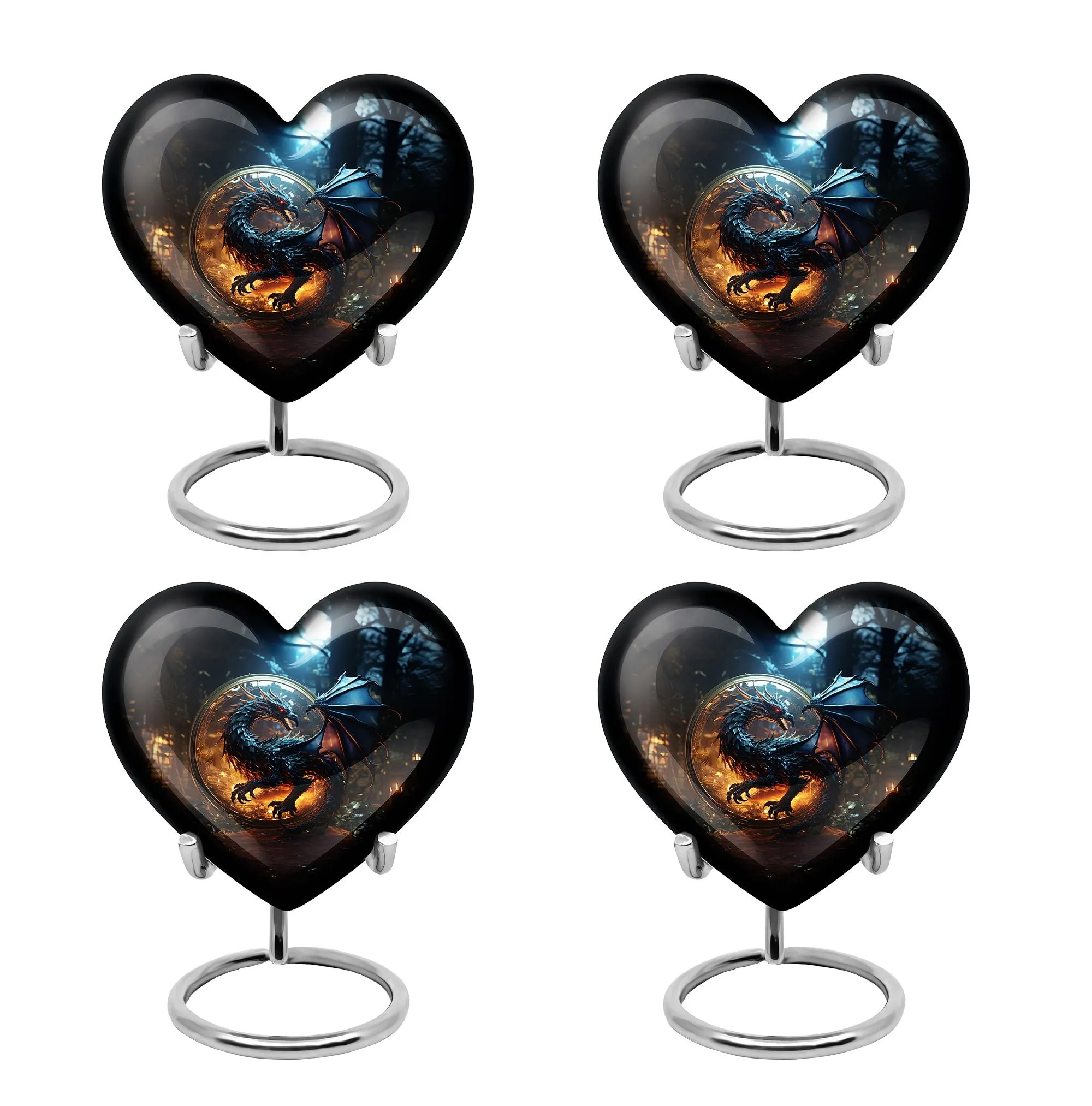 Dragon Enchanted Globe - Dragon Urns Funeral Large Cremation Urns
