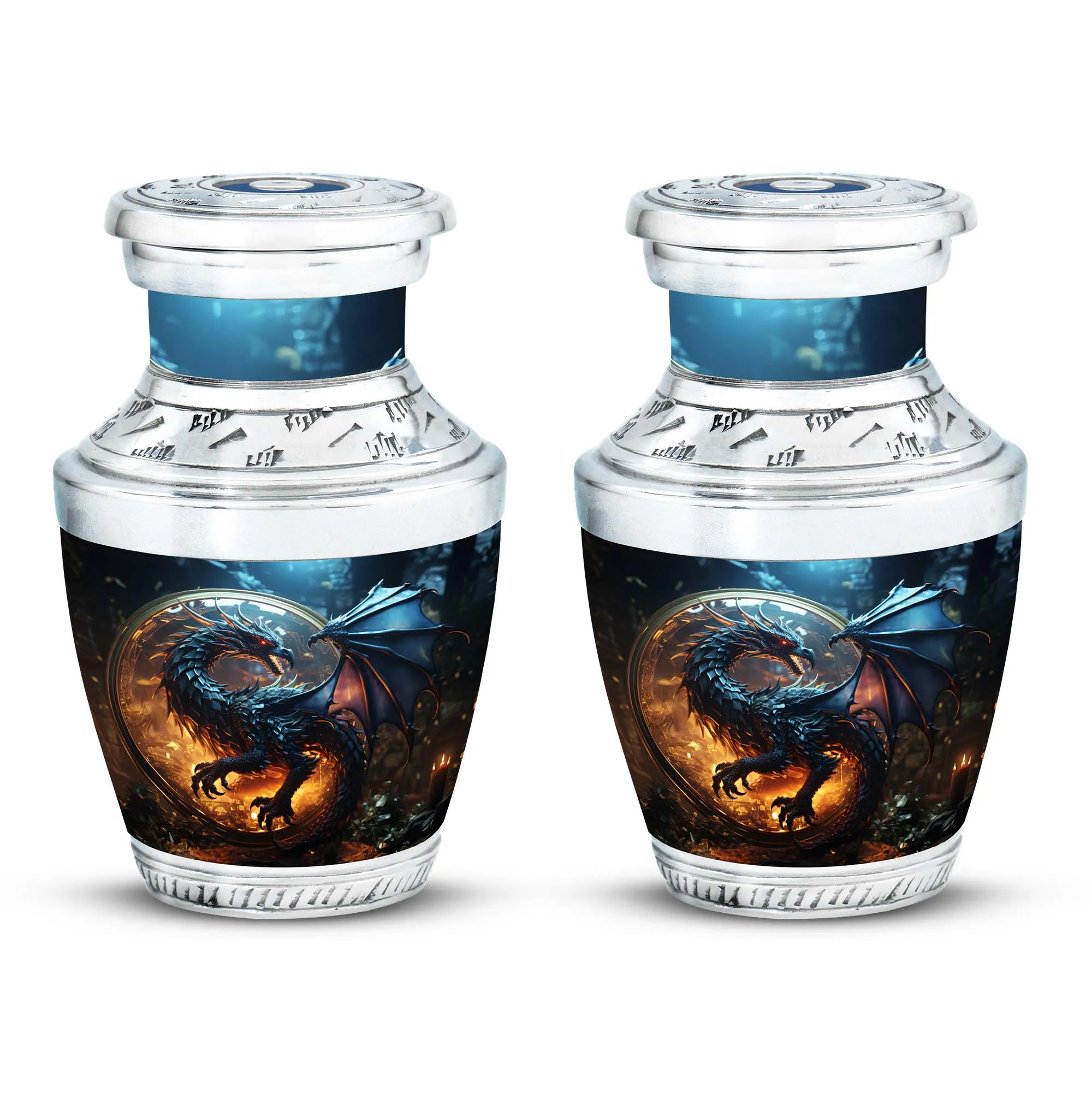 Dragon Enchanted Globe - Dragon Urns Funeral Large Cremation Urns