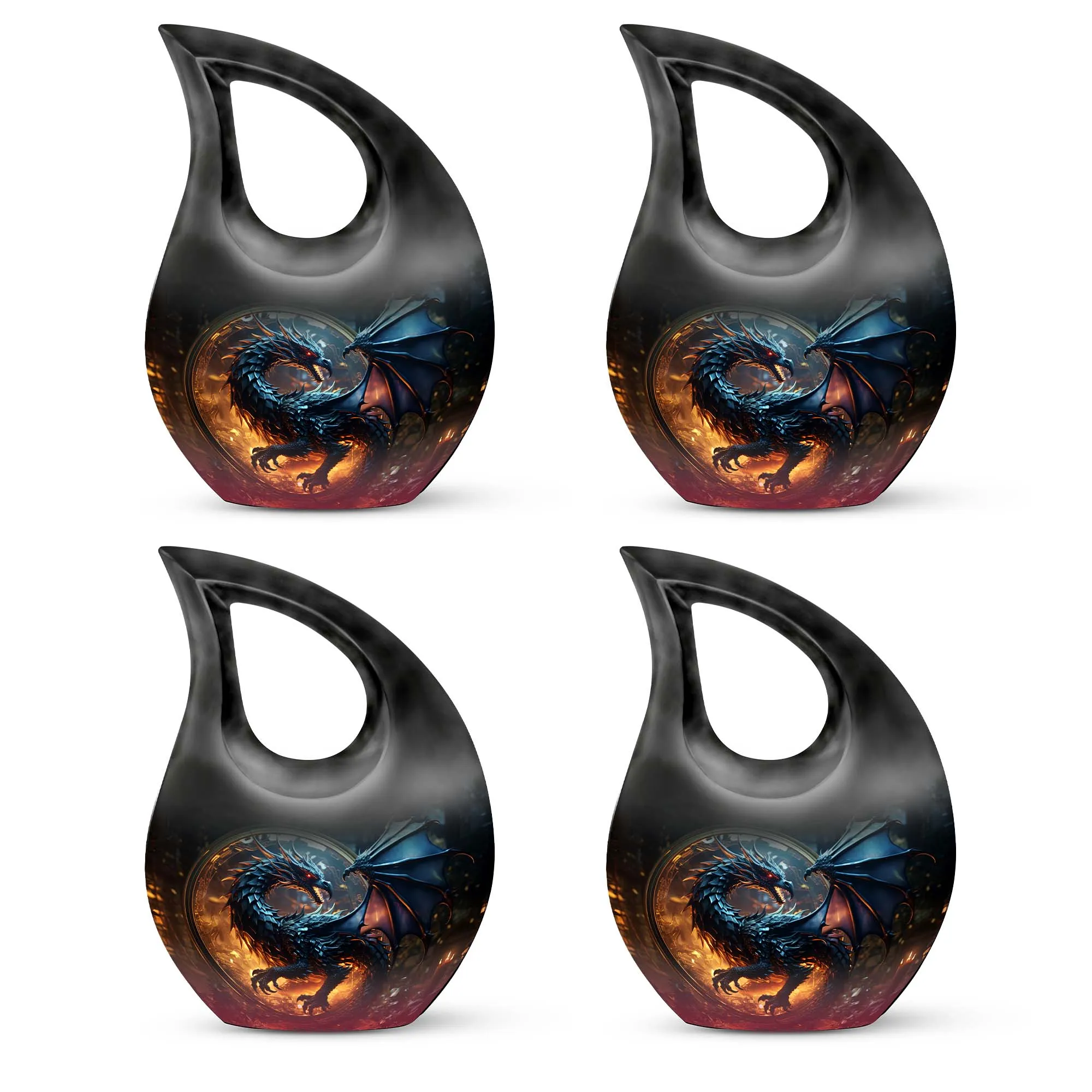 Dragon Enchanted Globe - Dragon Urns Funeral Large Cremation Urns