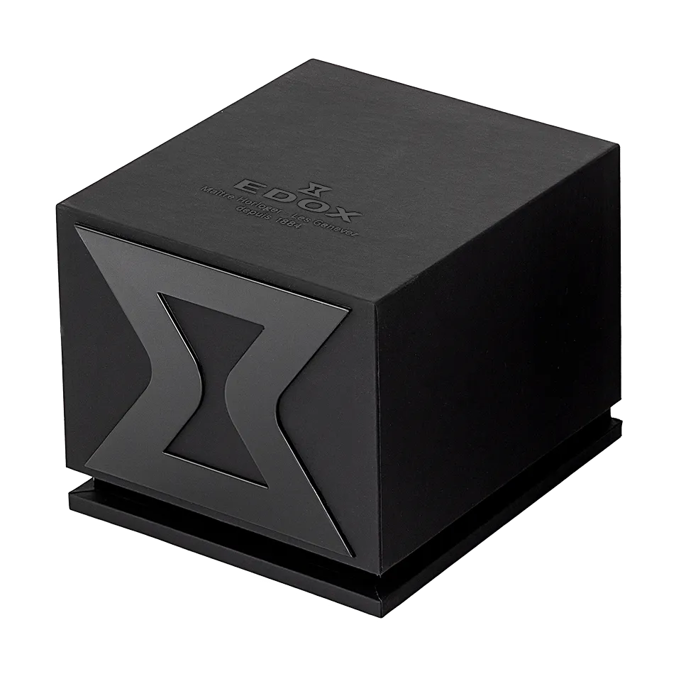 EDOX SWISS MADE 56003-3-NIN LES BÉMONTS ULTRA SLIM DATE MEN
