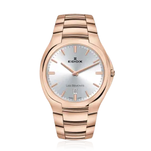 EDOX SWISS MADE 56003-37R-AIR LES BÉMONTS ULTRA SLIM DATE MEN