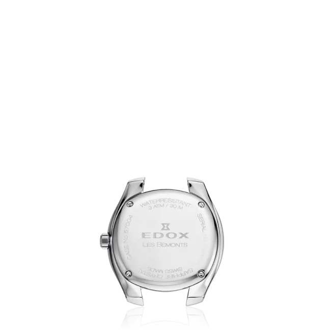 EDOX SWISS MADE 57004-3-BUIN LES BÉMONTS ULTRA SLIM DATE WOMEN