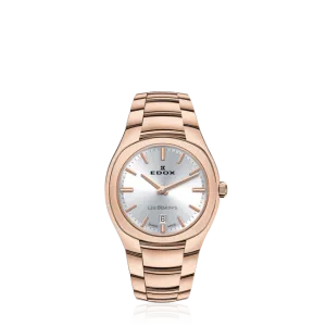 EDOX SWISS MADE 57004-37R-AIR LES BÉMONTS ULTRA SLIM DATE WOMEN