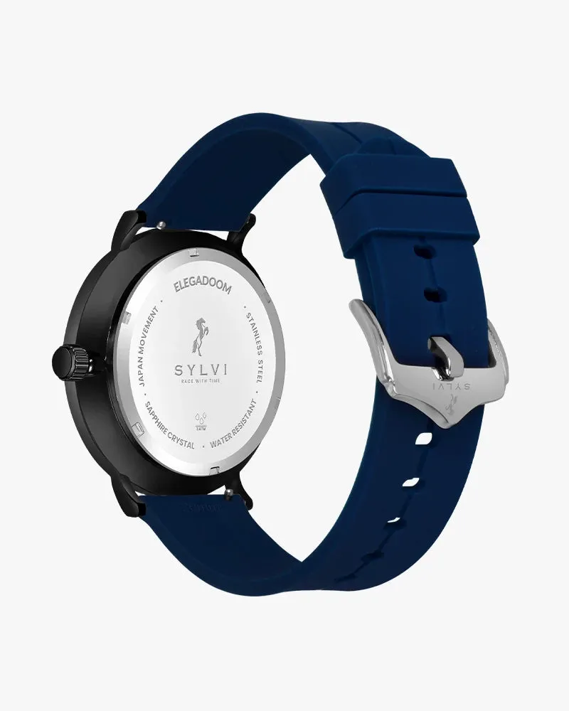 Elegadoom Black Blue Silicone
