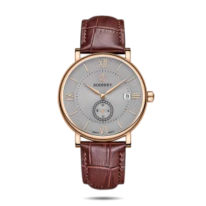 ELEGANT - Swiss Quartz Movement Watch | Rose Gold & Grey Dial