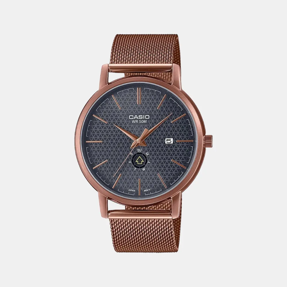 Enticer Men's Analog Stainless Steel Watch A2057 - MTP-B125MR-8AVDF