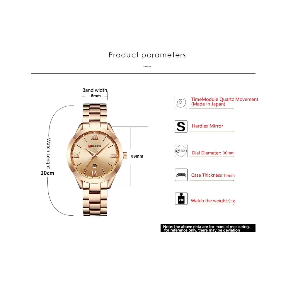 Fashion Design Gold Bracelet Wristwatches for Women