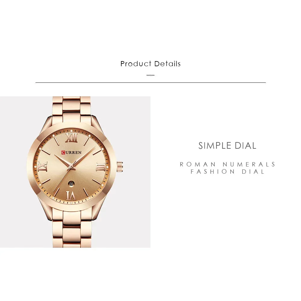 Fashion Design Gold Bracelet Wristwatches for Women