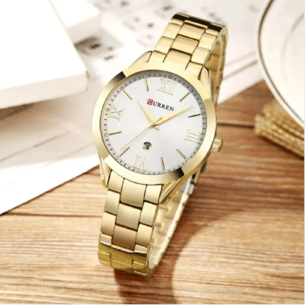 Fashion Design Gold Bracelet Wristwatches for Women