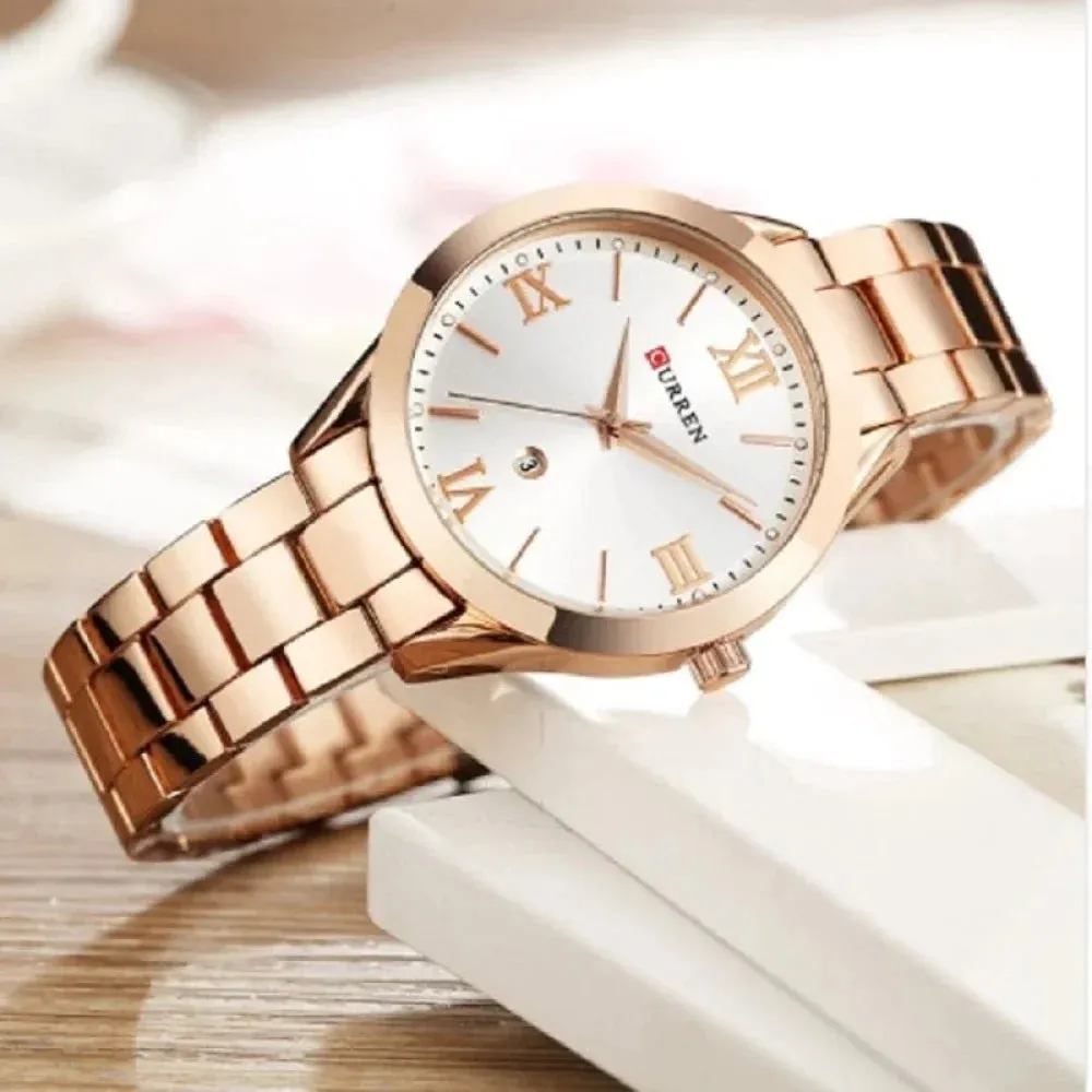 Fashion Design Gold Bracelet Wristwatches for Women