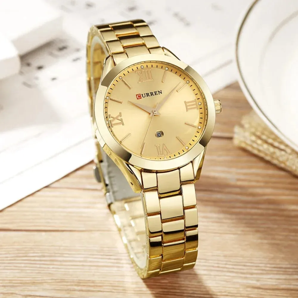 Fashion Design Gold Bracelet Wristwatches for Women