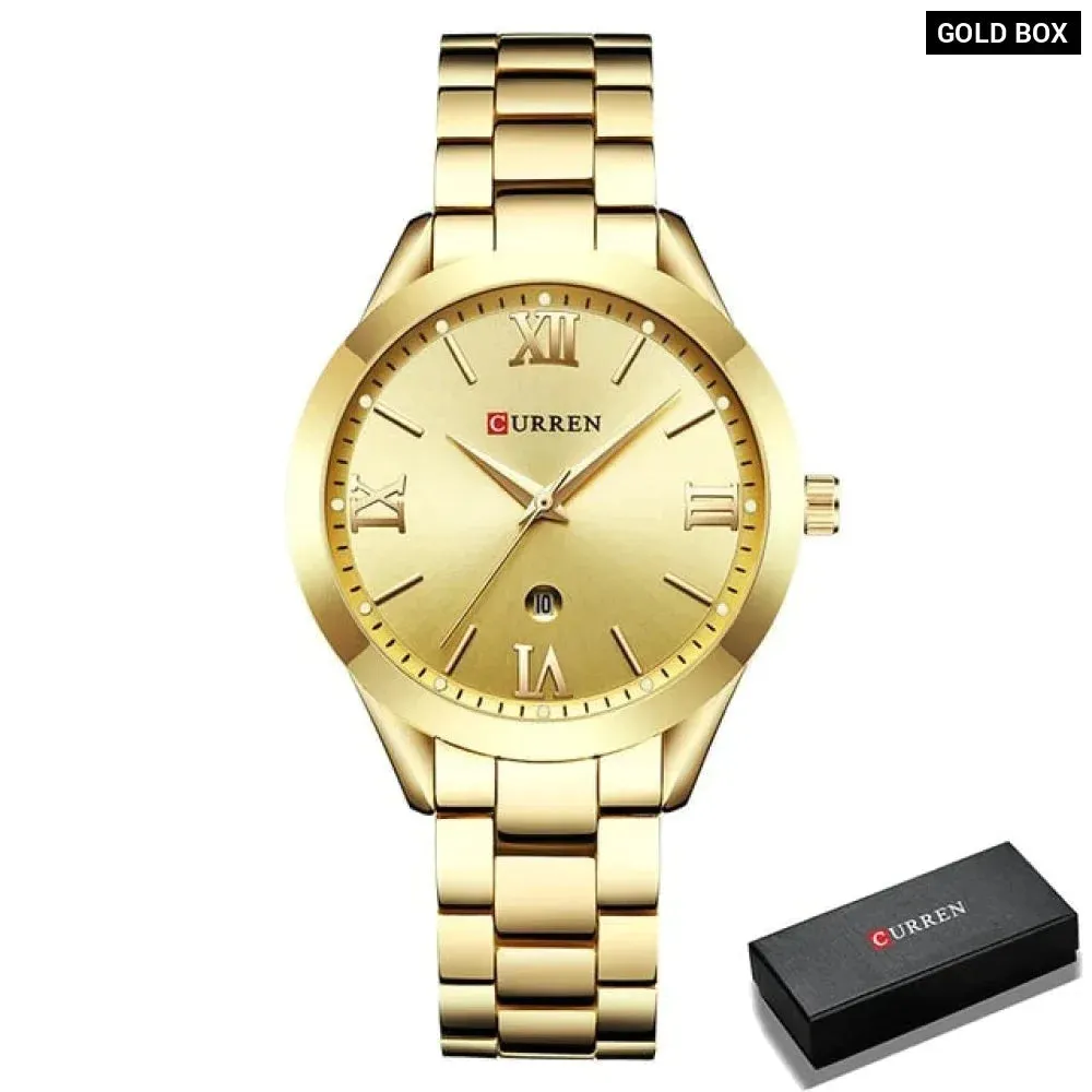 Fashion Design Gold Bracelet Wristwatches for Women