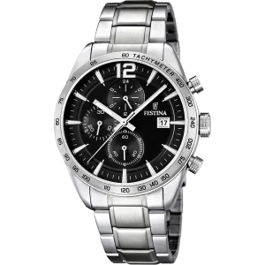 Festina Men's Chrono Black Dial Watch