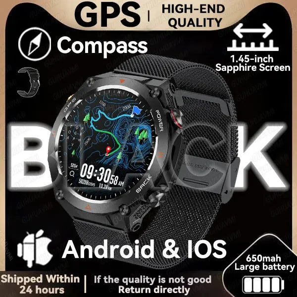 For XIAOMI New GPS Smart Watch 1.45" Ultra HD Display Built-in GPS & Compass Make/Receive Phone Calls 650mAh Battery Braceletes