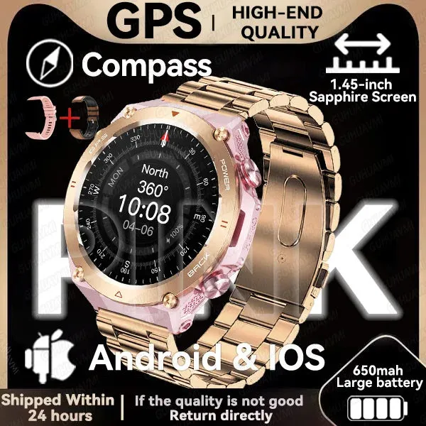 For XIAOMI New GPS Smart Watch 1.45" Ultra HD Display Built-in GPS & Compass Make/Receive Phone Calls 650mAh Battery Braceletes