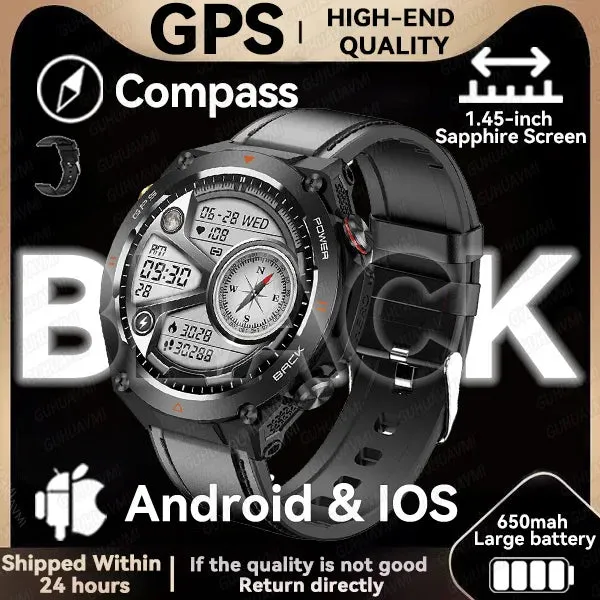 For XIAOMI New GPS Smart Watch 1.45" Ultra HD Display Built-in GPS & Compass Make/Receive Phone Calls 650mAh Battery Braceletes