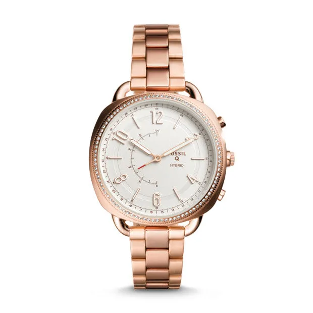 Fossil FTW1208 Hybrid Q Accomplice Rosegold Tone Stainless Steel Smartwatch