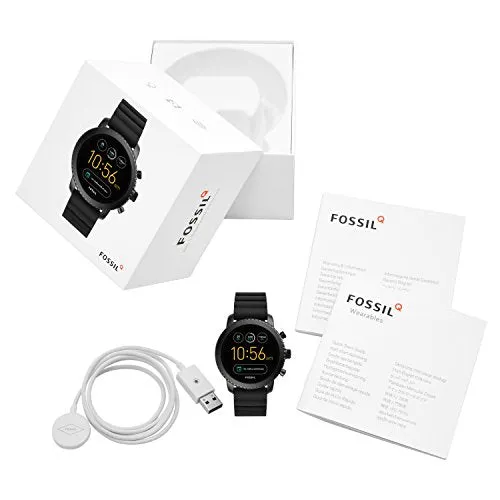Fossil Gen 3 Smartwatch - Q Explorist Black Silicone FTW4005: Watches