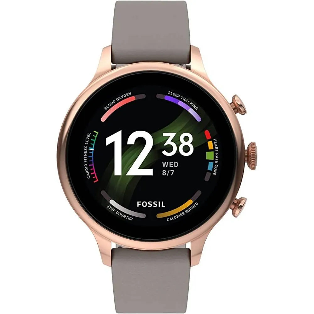 Fossil Gen 6 42mm Touchscreen Smartwatch with Alexa Built-In, Heart Rate, Blood Oxygen, GPS, Contactless Payments, Speaker, Smartphone Notifications | Multiple Colors