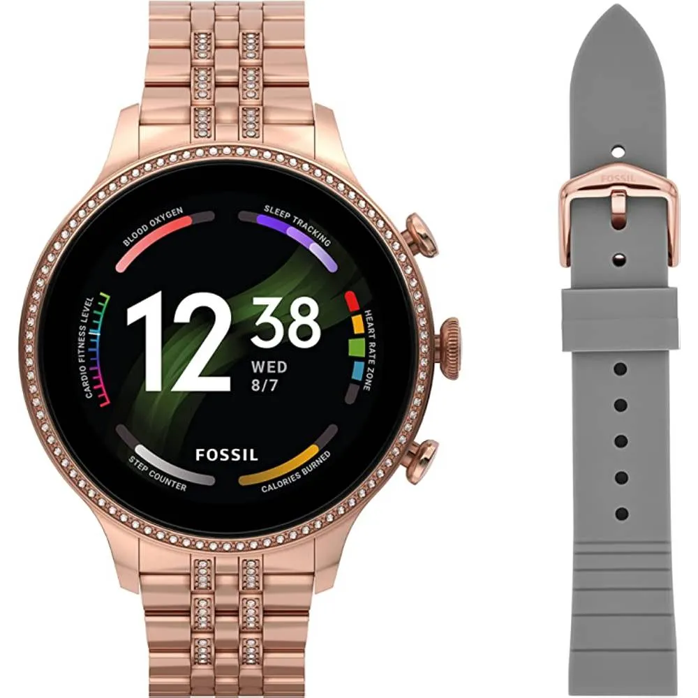 Fossil Gen 6 42mm Touchscreen Smartwatch with Alexa Built-In, Heart Rate, Blood Oxygen, GPS, Contactless Payments, Speaker, Smartphone Notifications | Multiple Colors