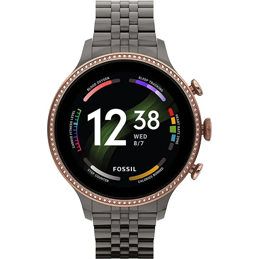 Fossil Gen 6 42mm Touchscreen Smartwatch with Alexa Built-In, Heart Rate, Blood Oxygen, GPS, Contactless Payments, Speaker, Smartphone Notifications | Multiple Colors
