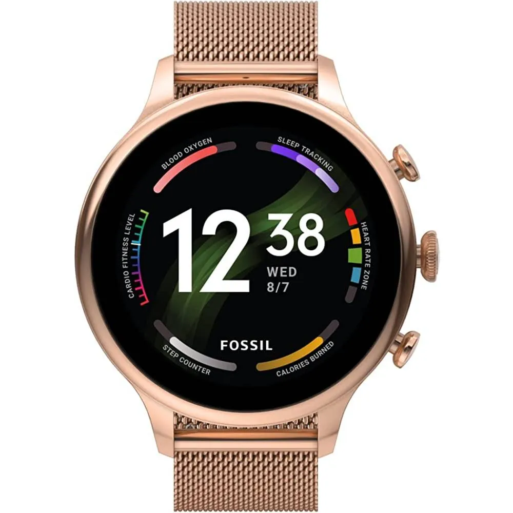 Fossil Gen 6 42mm Touchscreen Smartwatch with Alexa Built-In, Heart Rate, Blood Oxygen, GPS, Contactless Payments, Speaker, Smartphone Notifications | Multiple Colors