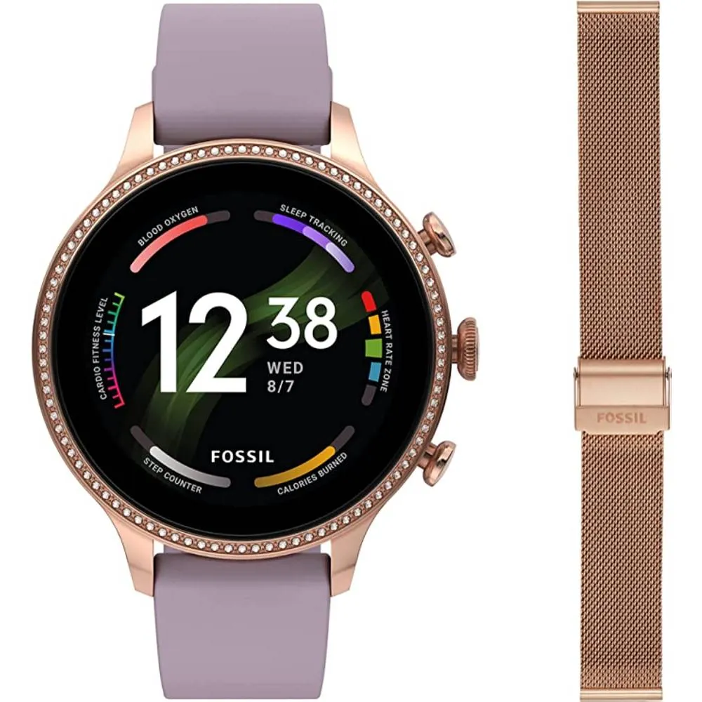 Fossil Gen 6 42mm Touchscreen Smartwatch with Alexa Built-In, Heart Rate, Blood Oxygen, GPS, Contactless Payments, Speaker, Smartphone Notifications | Multiple Colors