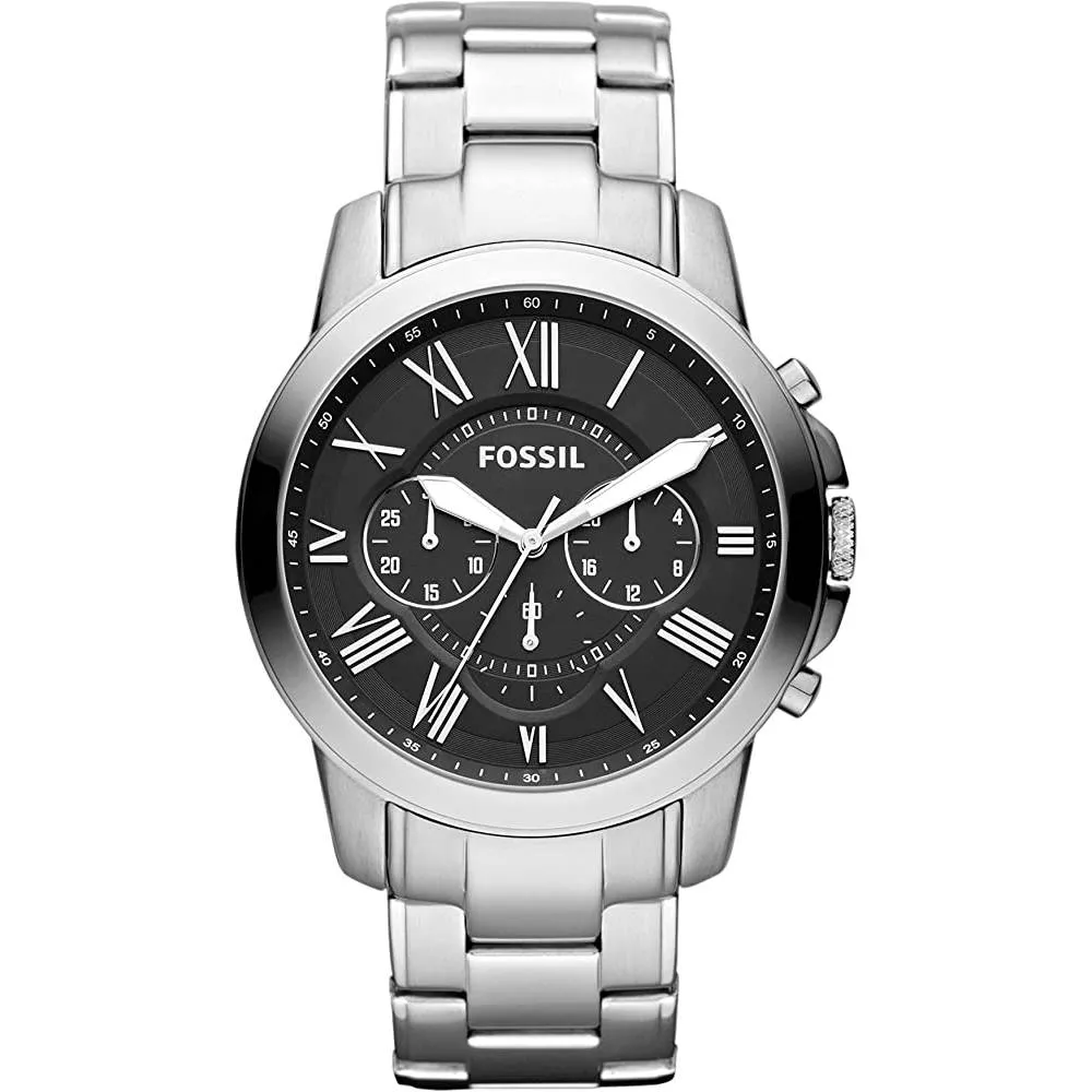 Fossil Men's Grant Stainless Steel Quartz Chronograph Watch | Multiple Colors