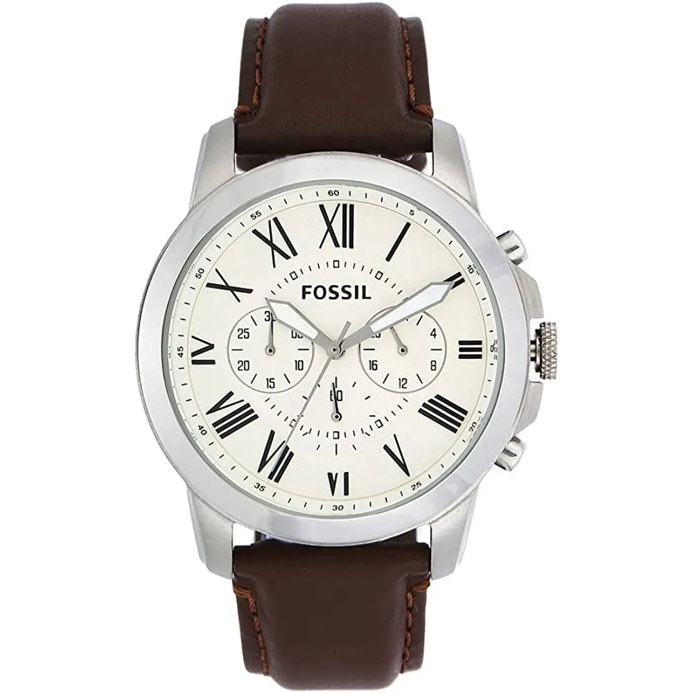 Fossil Men's Grant Stainless Steel Quartz Chronograph Watch | Multiple Colors