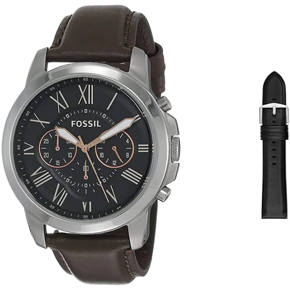 Fossil Men's Grant Stainless Steel Quartz Chronograph Watch | Multiple Colors