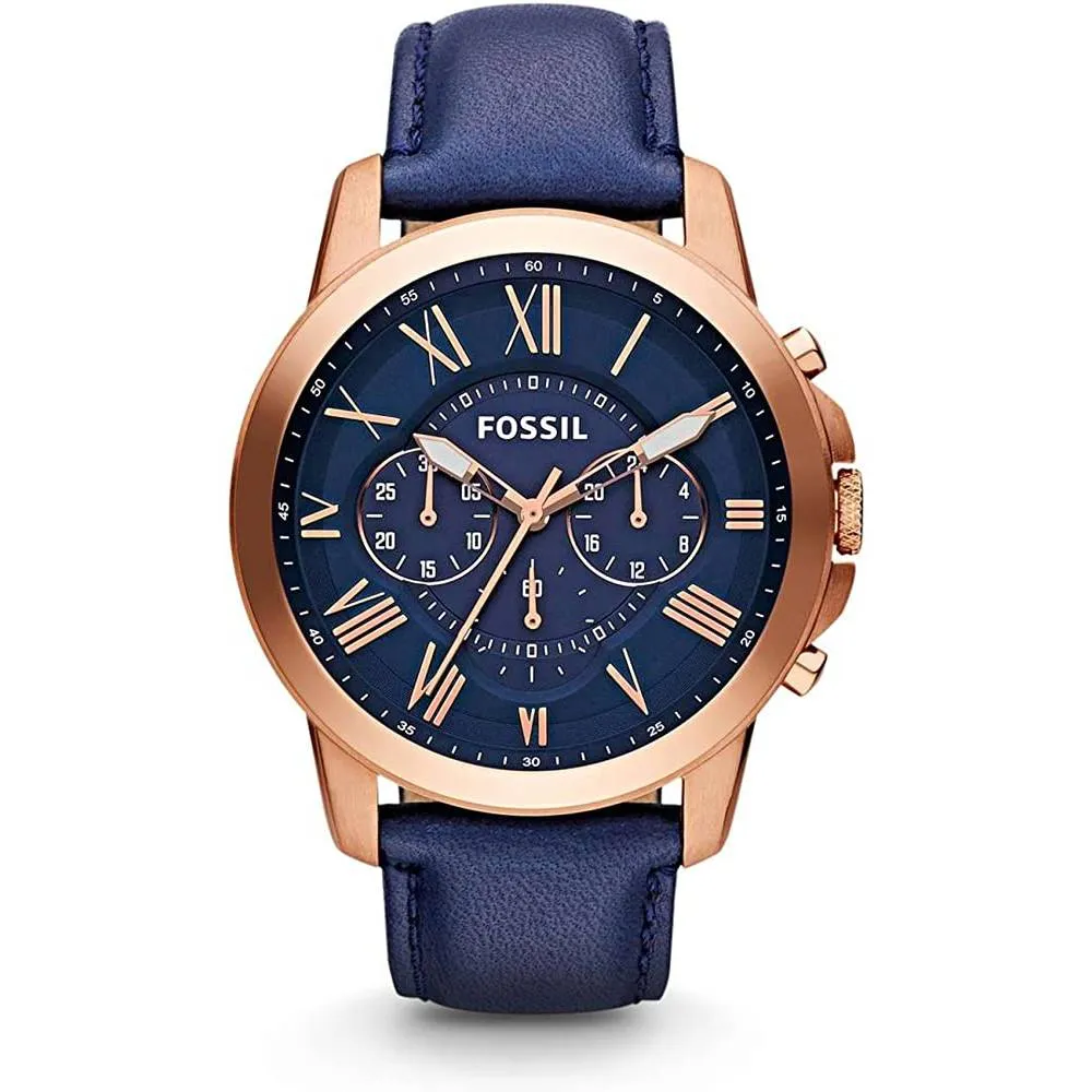 Fossil Men's Grant Stainless Steel Quartz Chronograph Watch | Multiple Colors