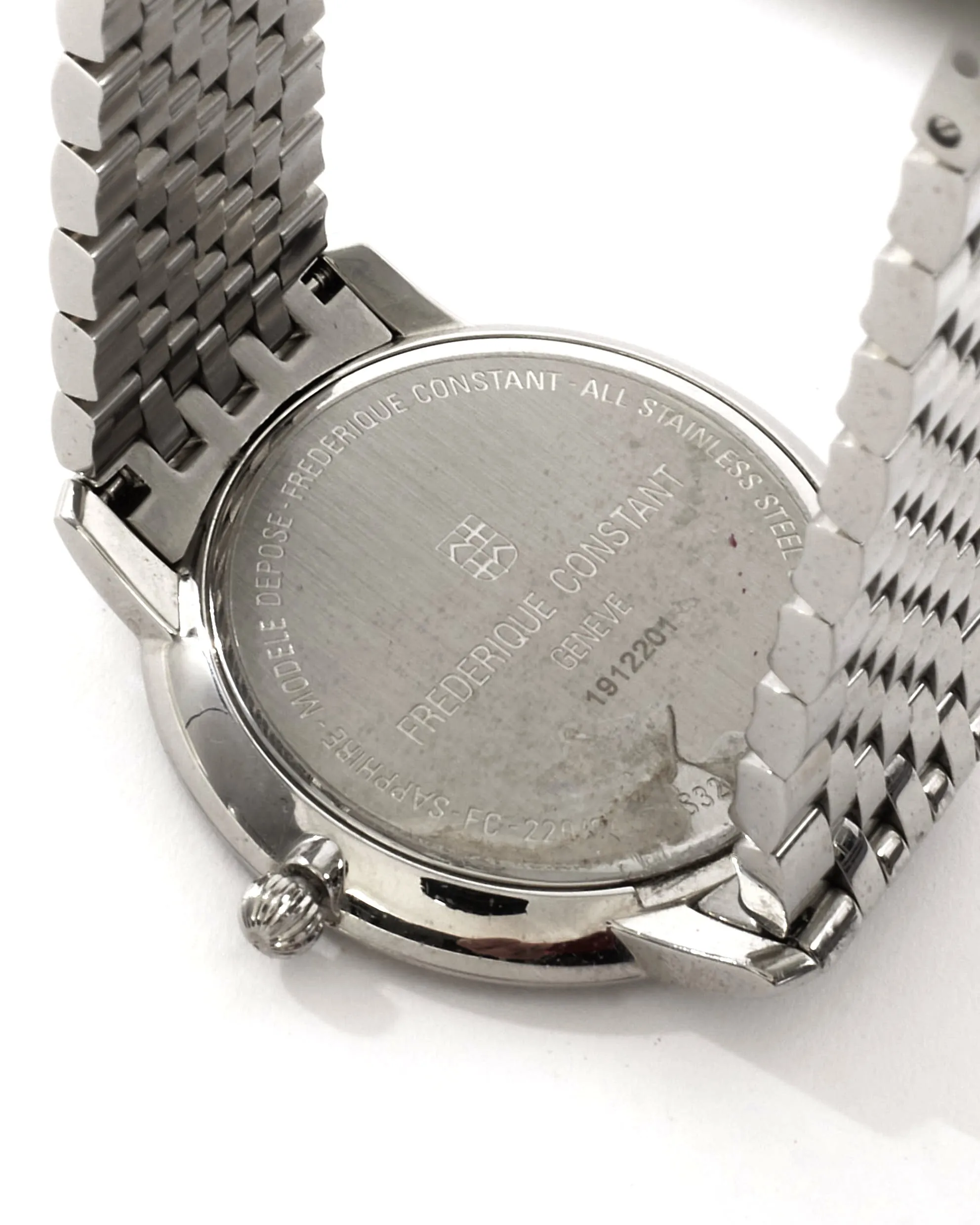 Frederique Constant Diamond Bezel & Black Face Watch 31MM