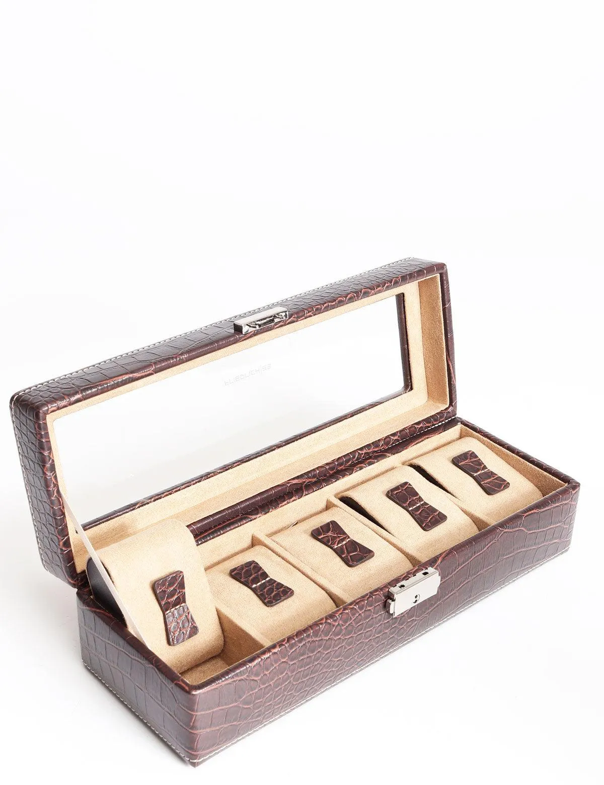 Friedrich23 watches holder Le Croc 5 seats Brown 96481-3