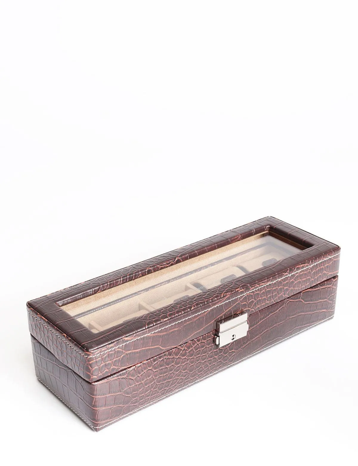 Friedrich23 watches holder Le Croc 5 seats Brown 96481-3