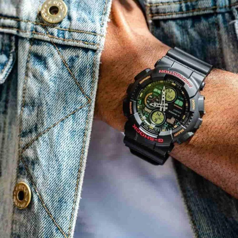 G-Shock Analog-Digital Black Men's Watch GA140-1A4