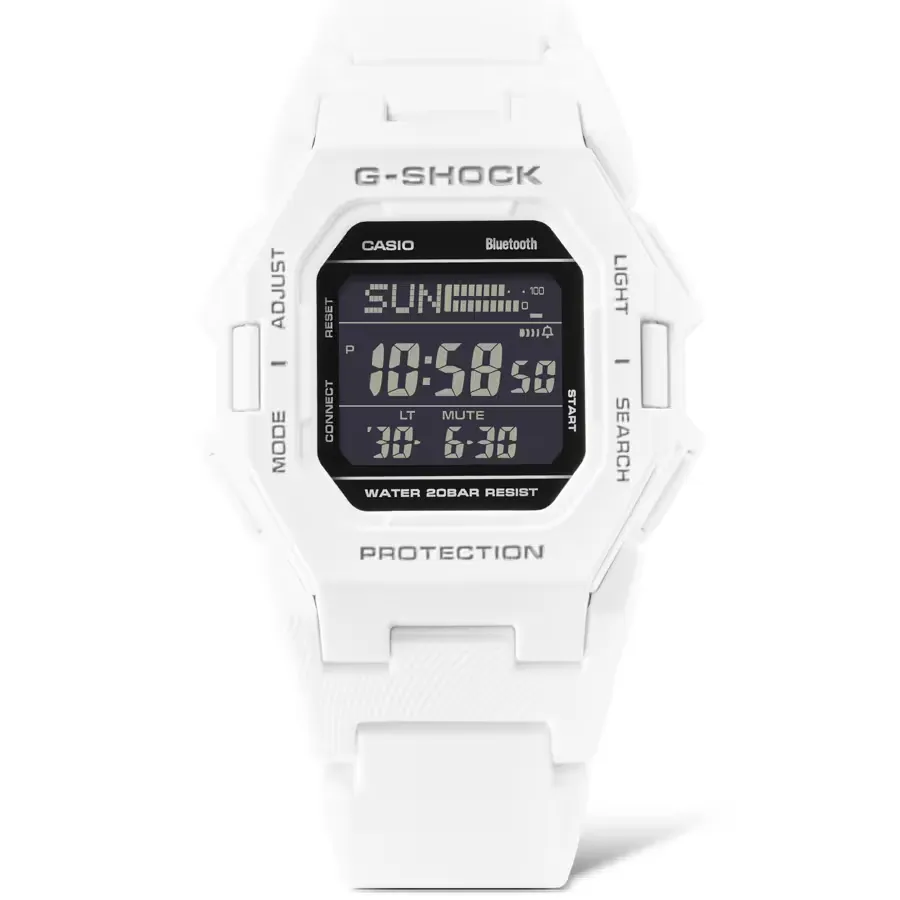 G-Shock Digital 41.5mm White-Black Men's Watch GDB500-7