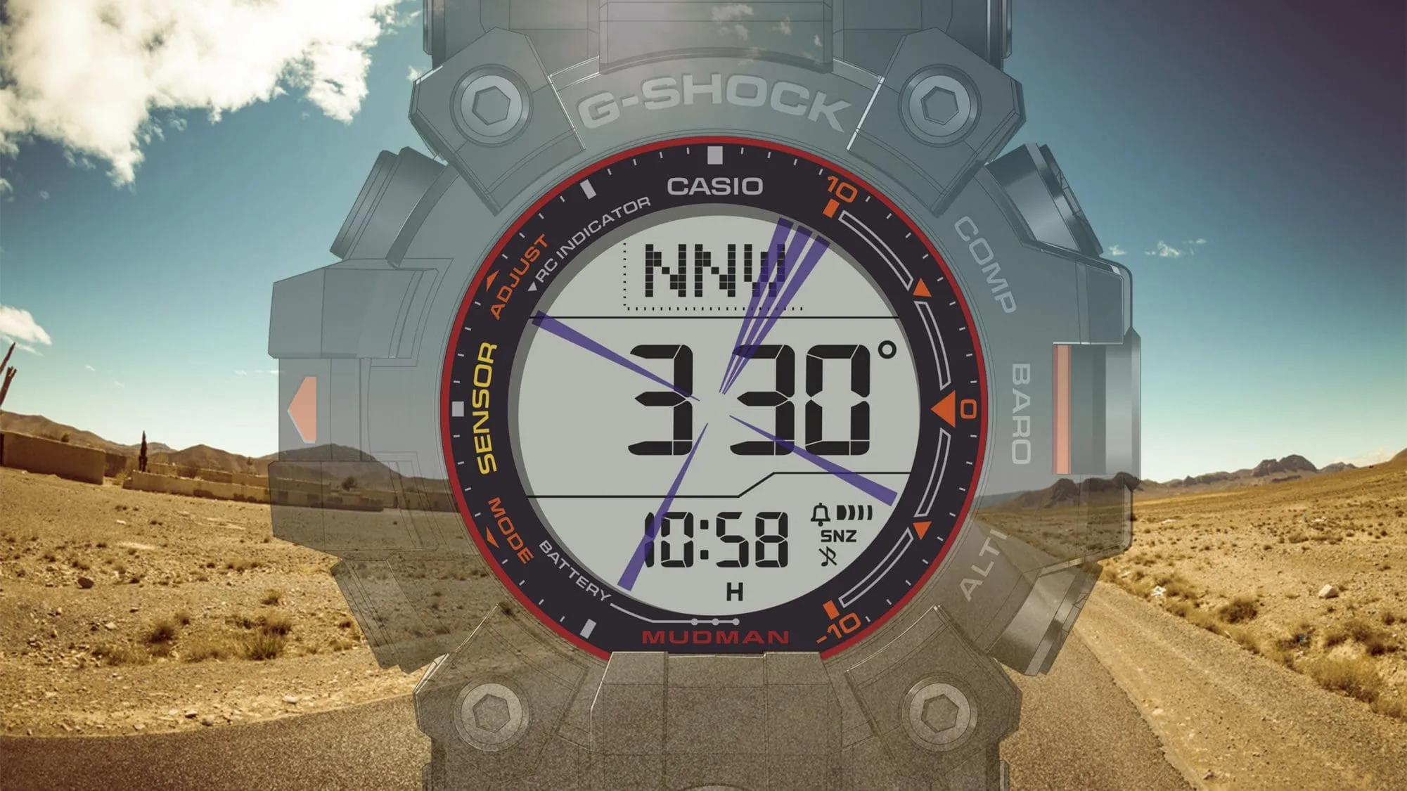 G-Shock Master of G MUDMAN Tough Solar Digital Watch GW-9500MEC-1