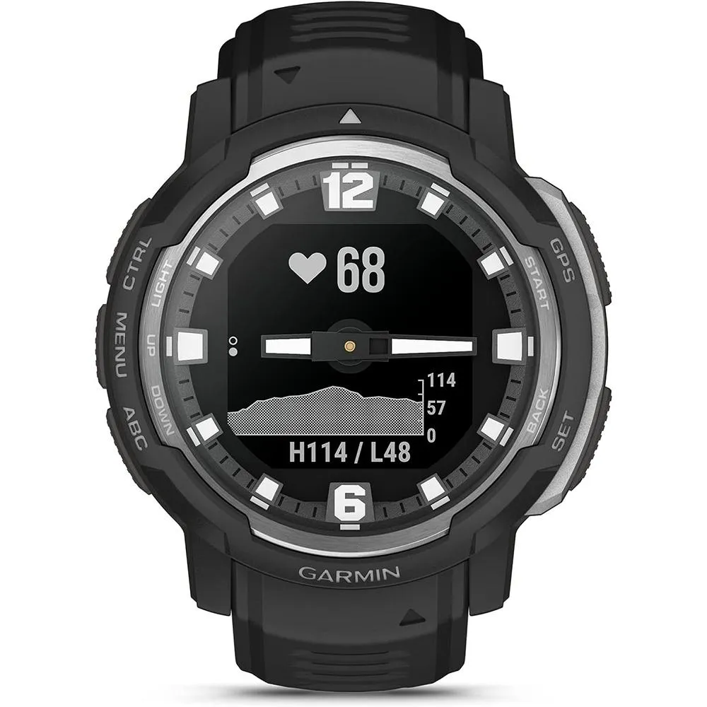 Garmin Instinct Crossover Rugged Hybrid Smartwatch Black with 2 Year Warranty