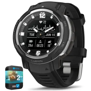 Garmin Instinct Crossover Rugged Hybrid Smartwatch Black with 2 Year Warranty