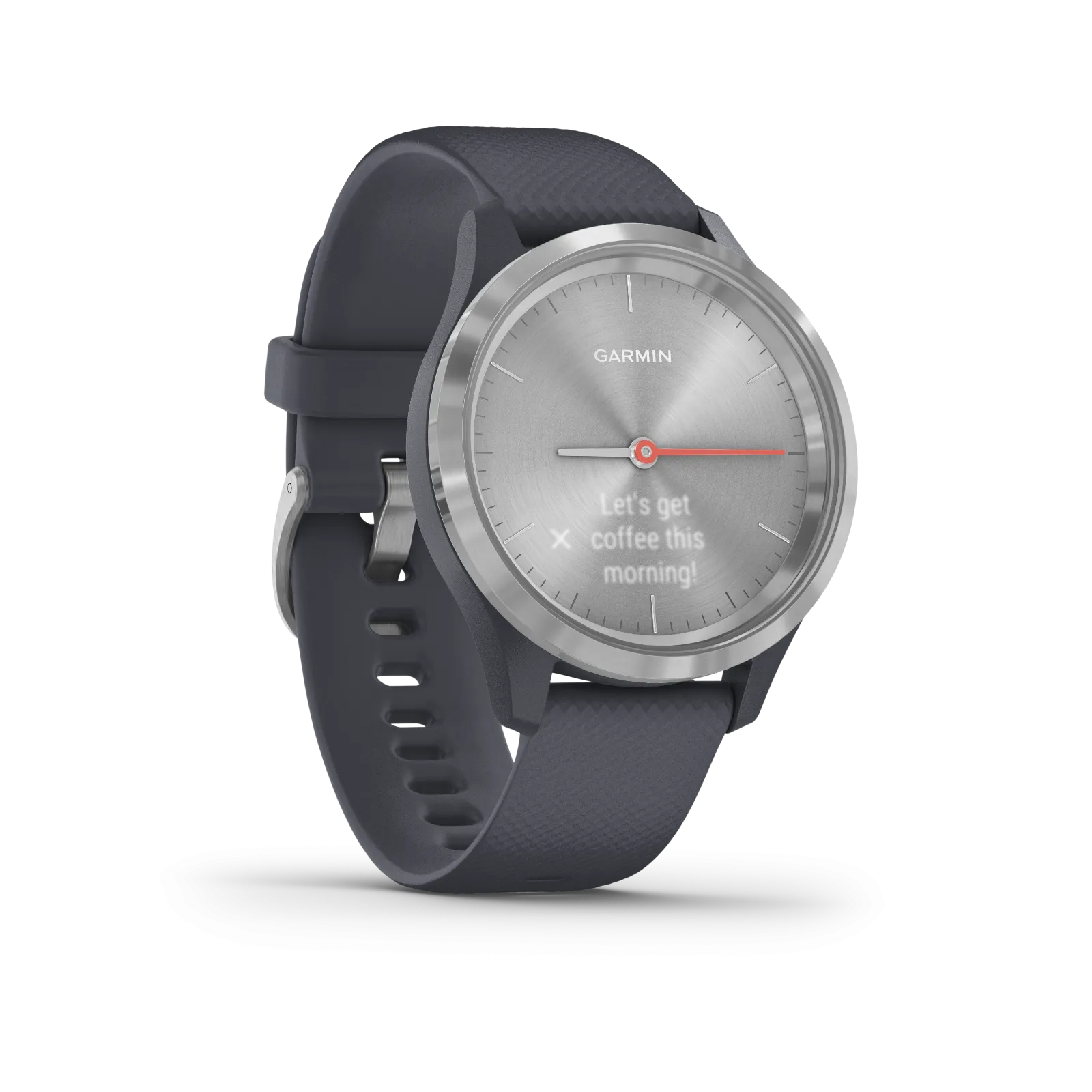 Garmin Vivomove 3S Hybrid Smartwatch and Wearable4U Power Pack Bundle (Granite Blue/Silver)